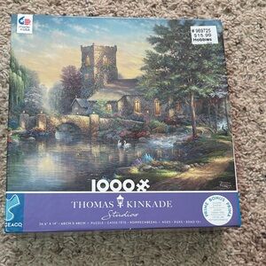 Thomas Kinkade Willow Wood Chapel 1000 piece puzzle